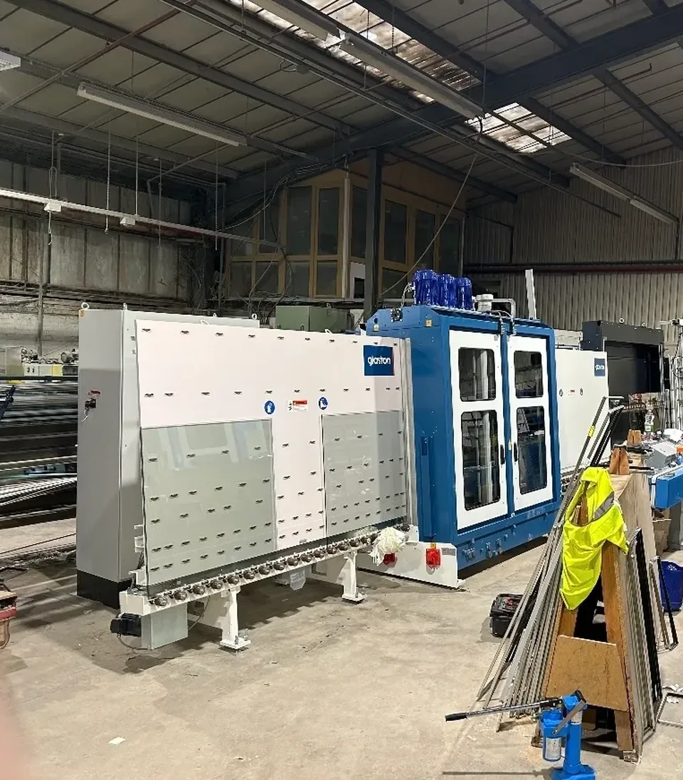 A 100A three-phase supply installed for a glass-cutting machine line
